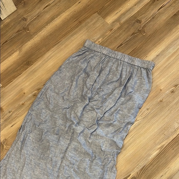 Tahari Blue 100% linen skirt - Picture 7 of 8